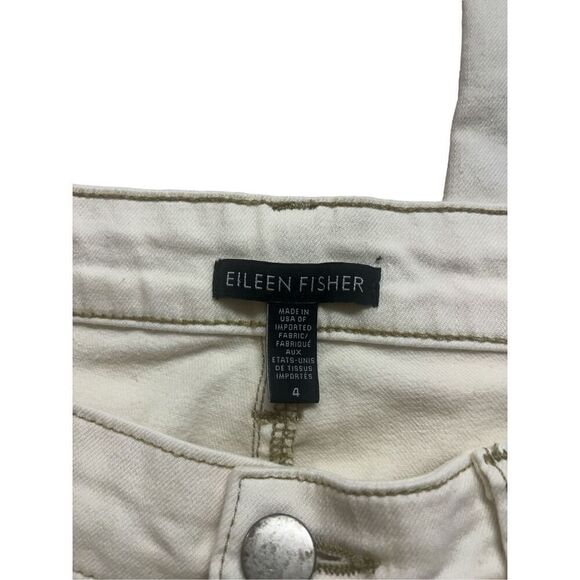 Eileen Fisher off white jeans sz 4 - Picture 5 of 5